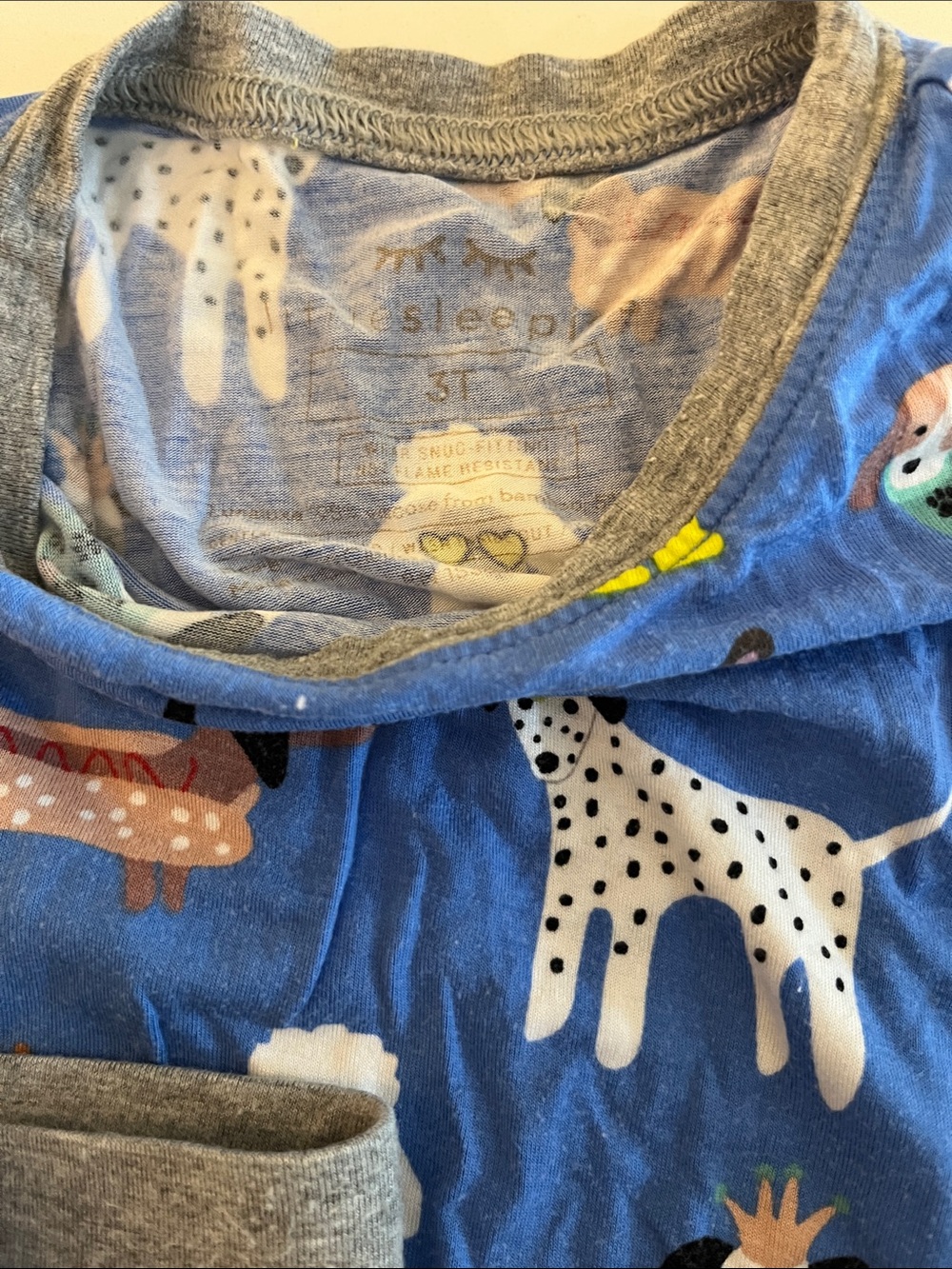 Little Sleepies Dapper Dog Print Kids Pajamas - Picture 2 of 3